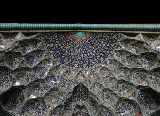 Madrassa ceiling at night